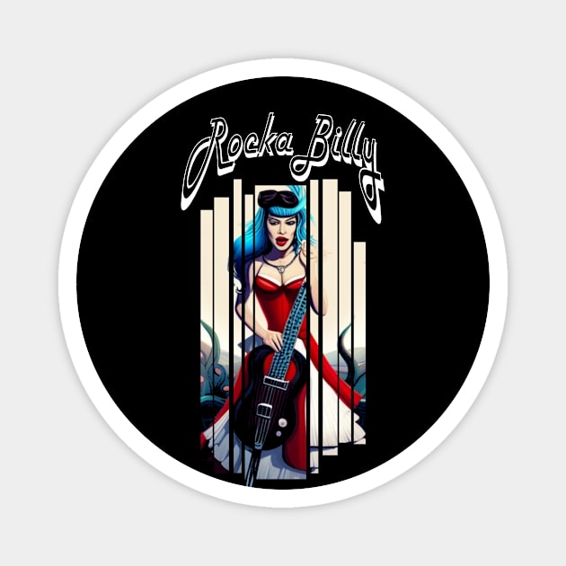 Rockabilly Magnet by MckinleyArt